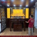 Bàn thờ gỗ tự nhiên có độ bền cao, thời gian sử dụng dài hạn.