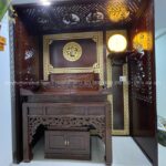 Không gian thờ bố trí taị tầng trên cùng của mẫu nhà phố.