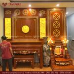 Phòng thờ đẳng cấp được hoàn thiện nhận được đánh giá tốt từ gia chủ và người nhà.