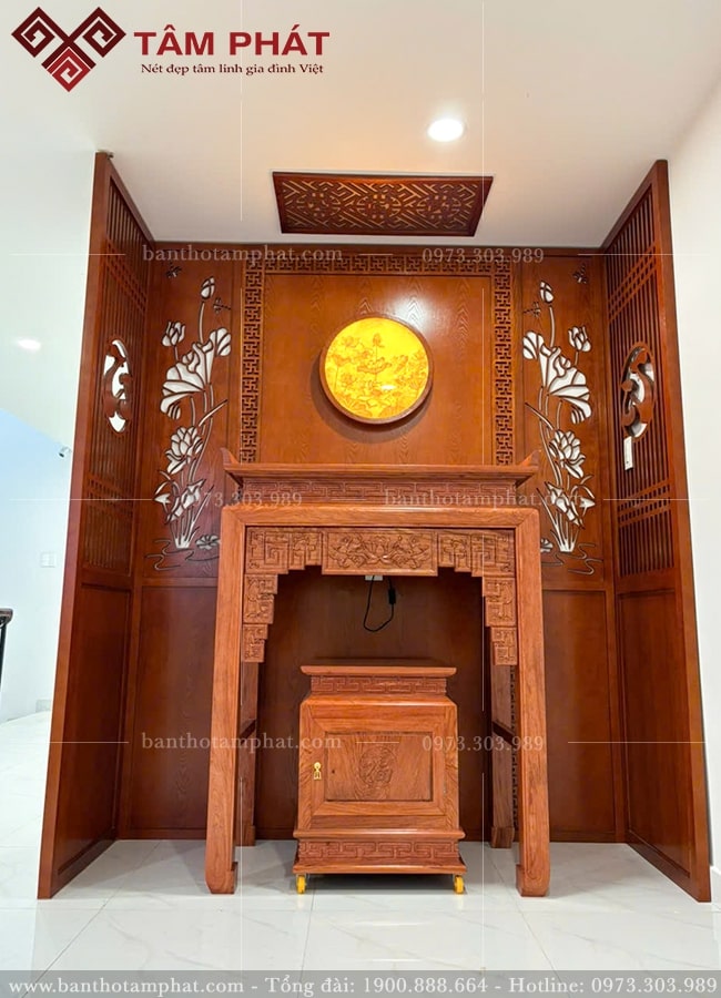 Tâm Phát hoàn thiện phòng thờ nhanh chóng, đúng hẹn.