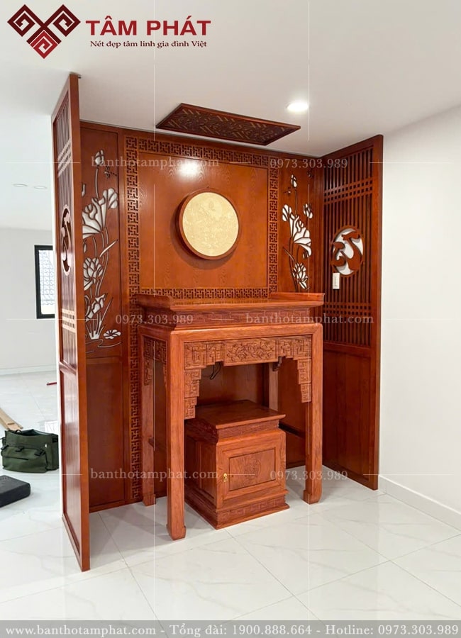 Nhận thiết kế thi công không gian thờ tự trọn gói.