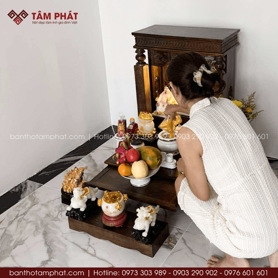 Bàn thờ Ông Địa Phúc Lộc Thọ BTT-1389 6