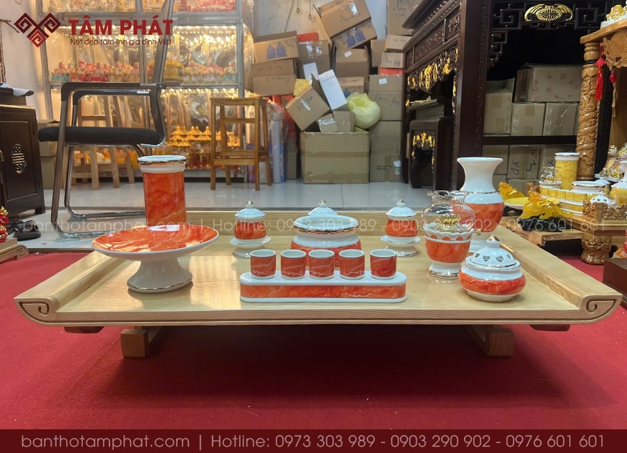 Combo đồ thờ chiêu tài hút lộc, chuẩn phong thủy.
