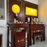 Mẫu Bàn Thờ Hai Tầng Thờ Phật Và Gia Tiên