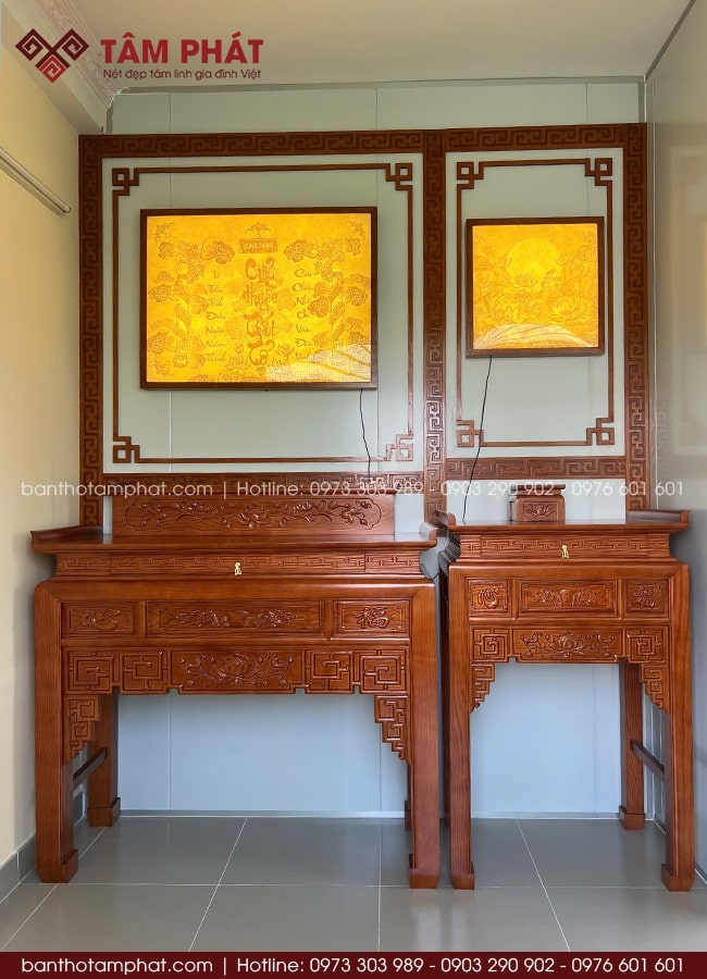 Không gian thờ hiện đại mẫu BT-1646