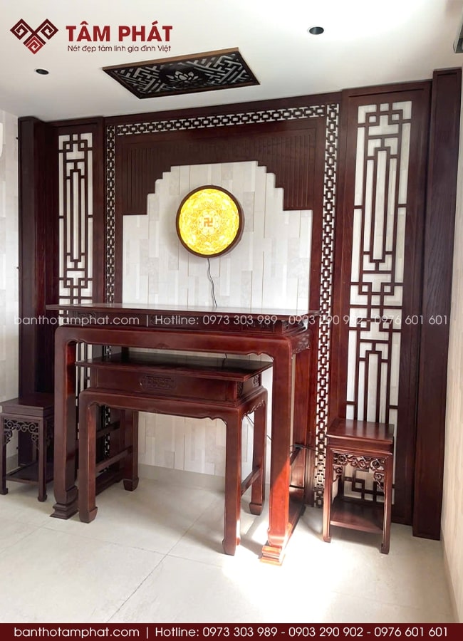 Ốp hậu MDF cắt CNC họa tiết hiện đại, sang trọng.