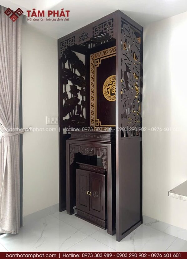 Nên Chọn Mẫu Bàn Thờ Phật Đẹp Bằng Gỗ Cho Gia Đình