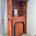 Vách ngăn cách MDF kín đáo, sang trọng.