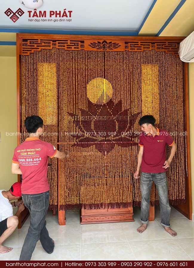 Mẫu Bàn Thờ Phật Đẹp Được Khách Hàng Quan Tâm Tại Tâm Phát