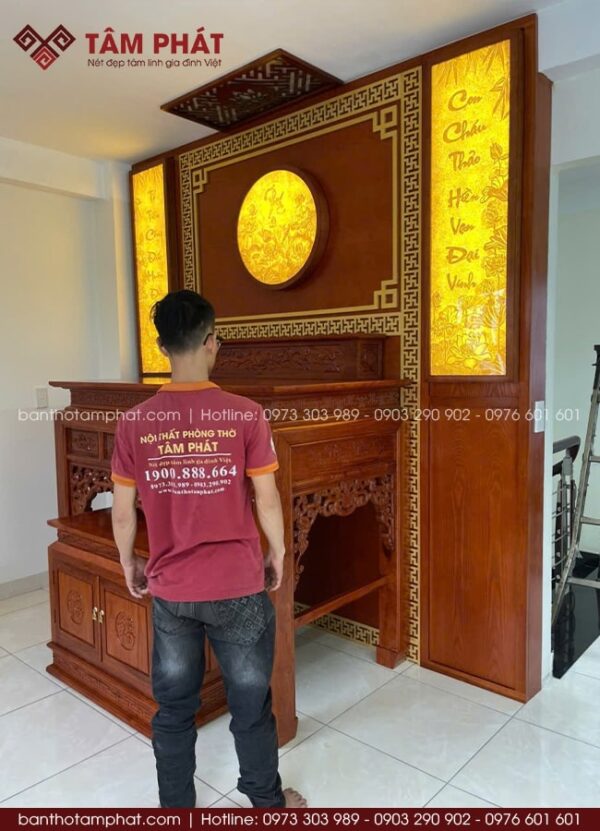Tâm Phát nhận đặt đóng các công trình phòng thờ trên toàn quốc.
