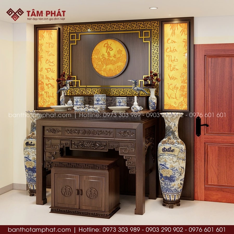 Bàn Thờ Phật 2 Tầng Và Bàn Thờ Phật 3 Tầng Tâm Phát