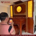 Công trình phòng thờ BT-1631 được gia chủ đánh giá cao.