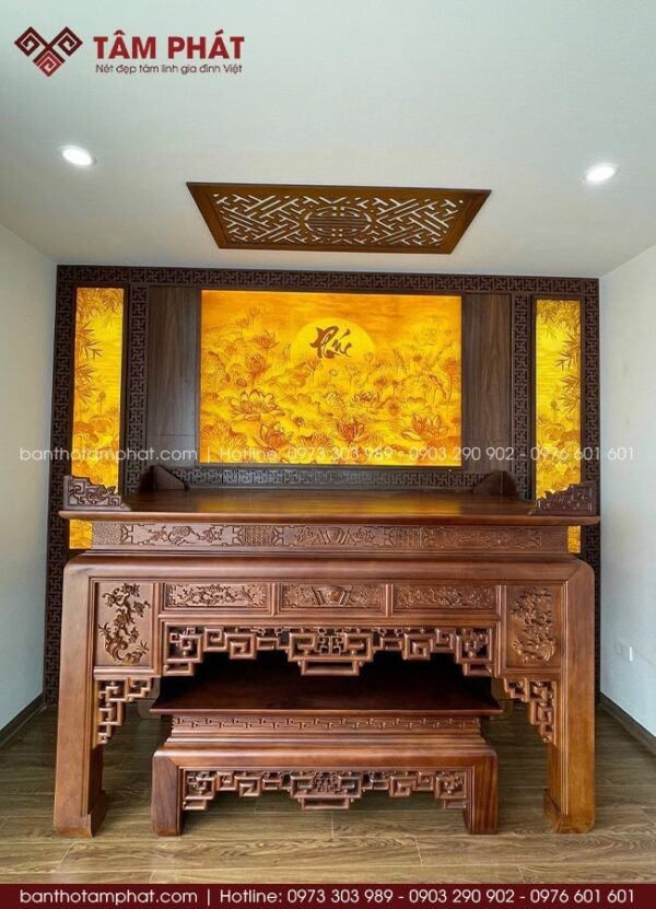Mẫu phòng thờ đẹp phù hợp cho mọi không gian nhà cửa.