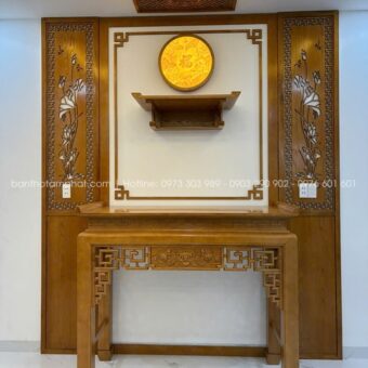 Phòng thờ nhà phố đơn giản mẫu BT-1640