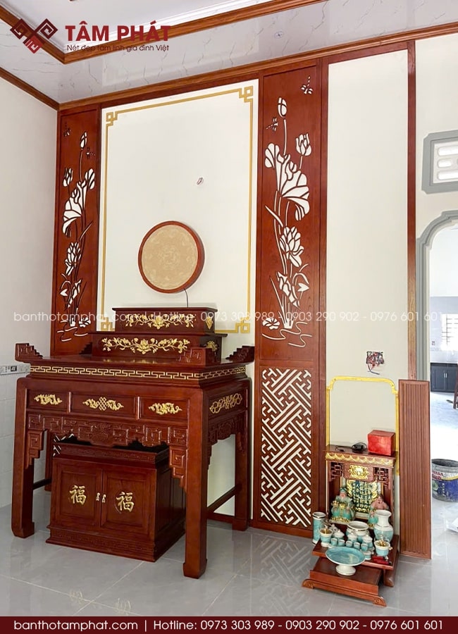 Tâm Phát nhận đặt đóng các công trình phòng thờ trên toàn quốc.