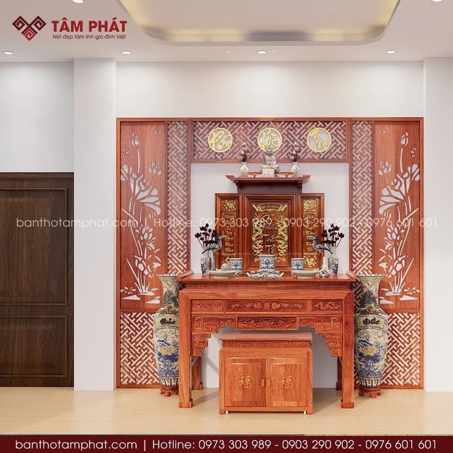 Phòng thờ Phật và Cửu Huyền Thất Tổ mẫu BT-1642