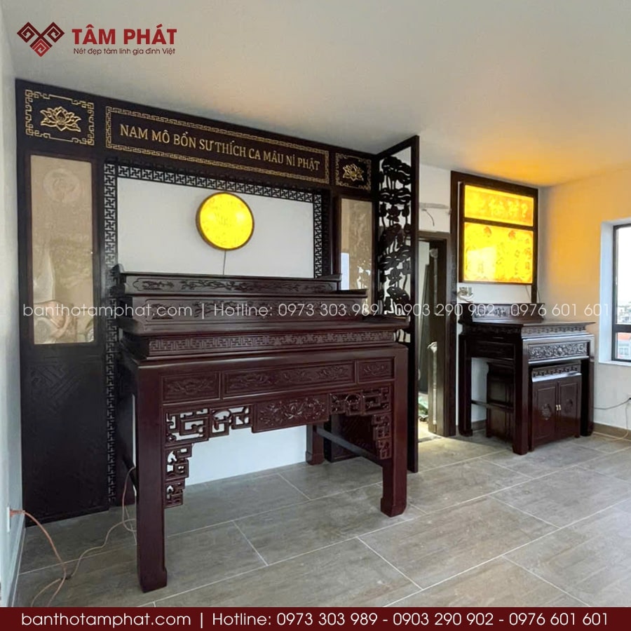 Phương án thờ bám sát nhu cầu và không gian nhà cửa.