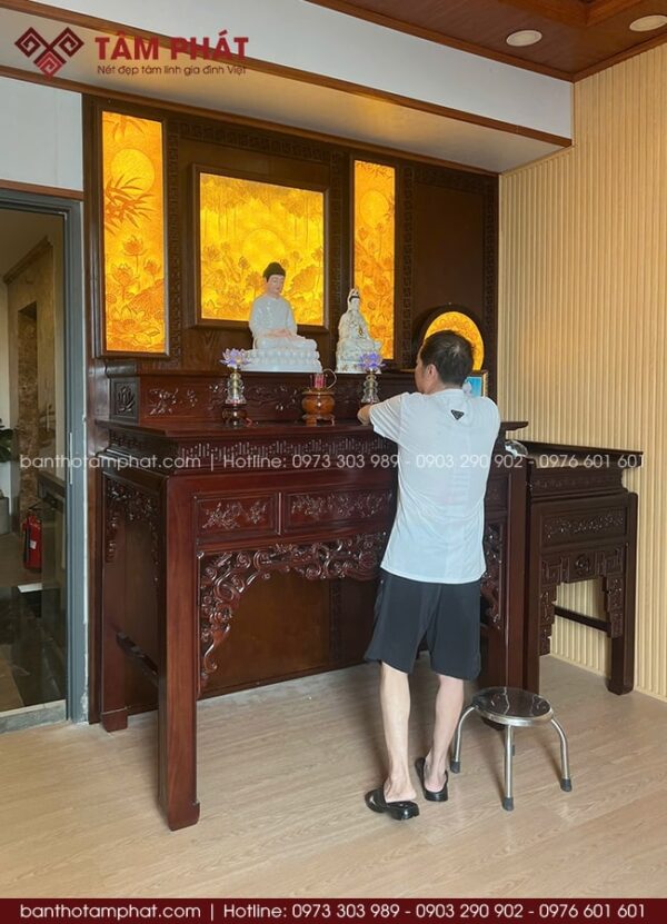 Phòng thờ BT-1633 bám sát nhu cầu, diện tích.