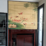 Nền mành tre in IU công nghệ cao cho hình ảnh sắc nét