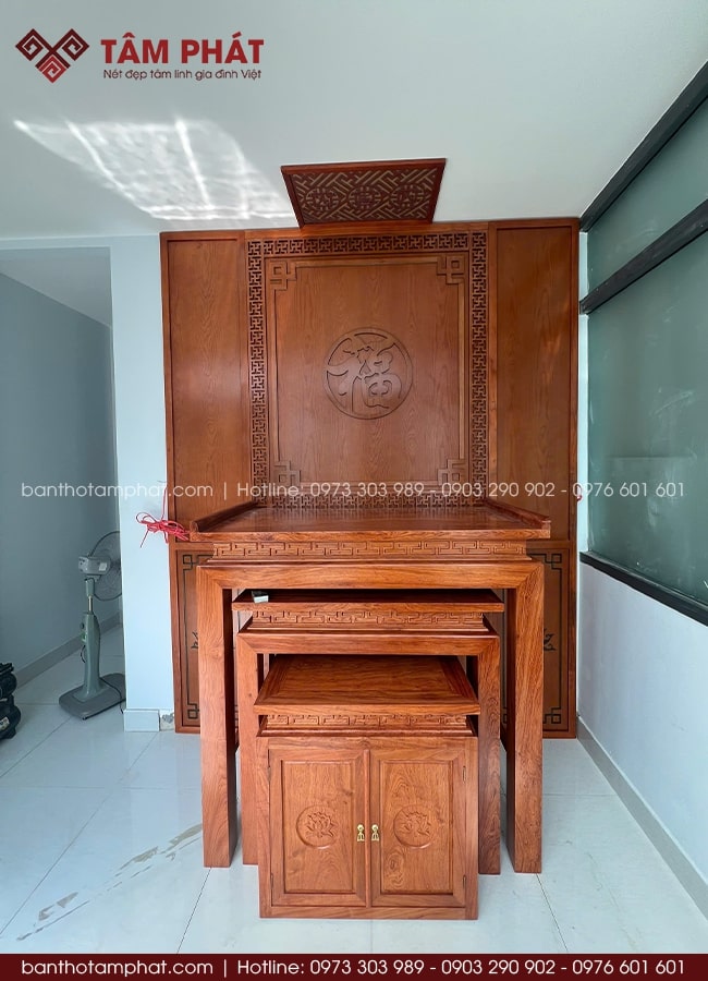 Không gian thờ được Tâm Phát thiết kế và thi công trọn gói,