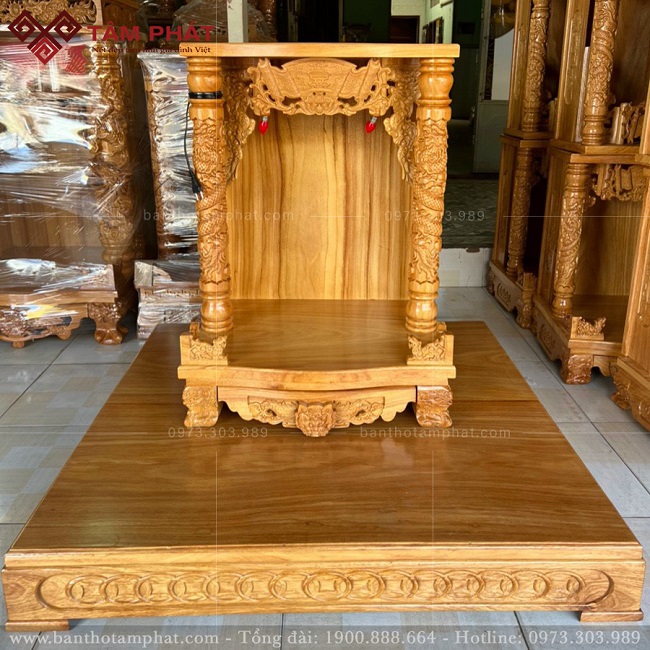 Bàn thờ Thần Tài gỗ Gõ