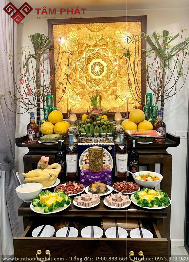 Bày trí bàn thờ gia tiên ngày tết Bày trí bàn thờ gia tiên ngày tết