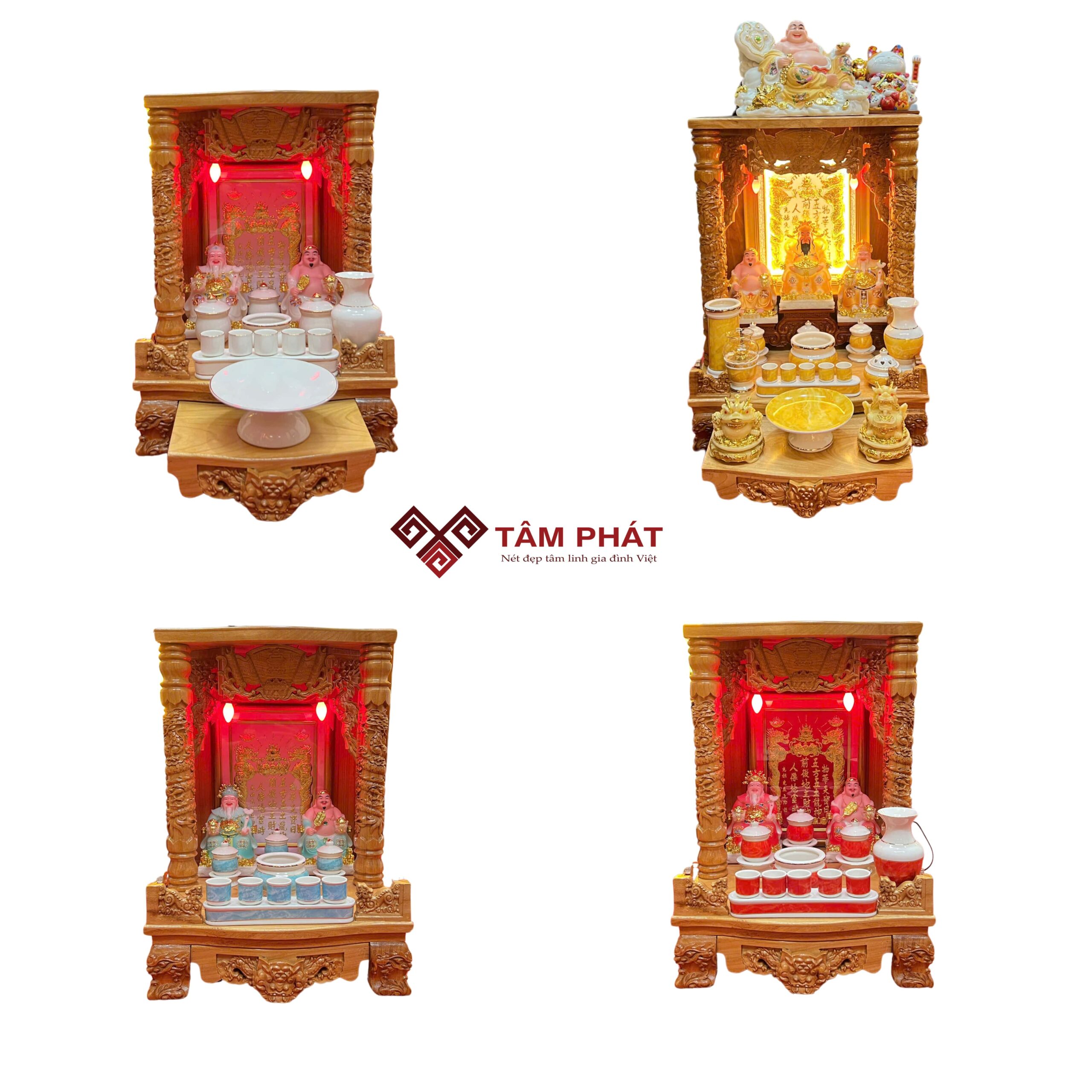 Bài trí vật phẩm thờ đồng màu sang trọng, đẹp mắt. Bài trí vật phẩm thờ đồng màu sang trọng, đẹp mắt.