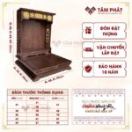 Kích thước bàn thờ Thần Tài chuẩn phong thuỷ