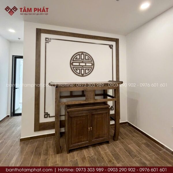 Phòng thờ gác lửng đơn giản mẫu BT-1665