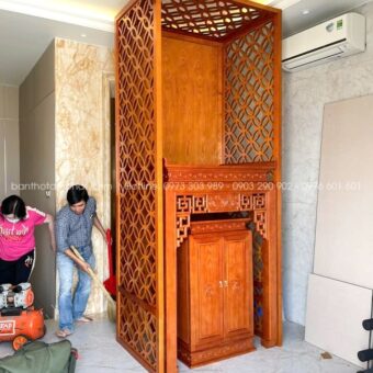 Phòng thờ vách ngăn độc đáo mẫu BT-1668