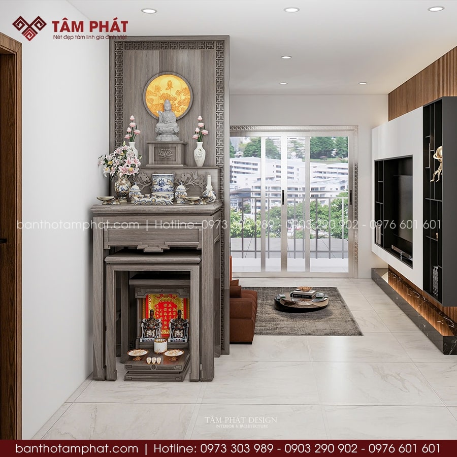 Mẫu Bàn Thờ Hiện Đại Tại Tâm Phát