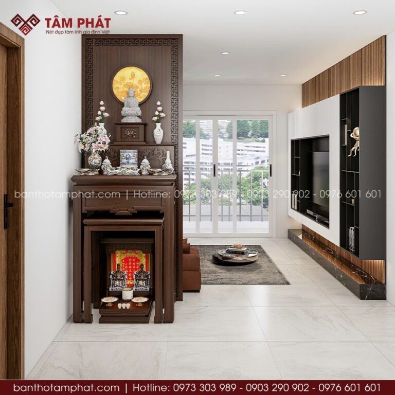 Bàn Thờ Phật Giá Bình Dân Giá Rẻ Mẫu Hiện Đại