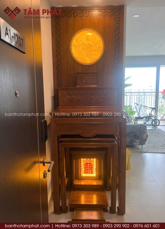 Bàn Thờ Phật Giá Bình Dân Mẫu Đơn Giản, Mẫu Hiện Đại