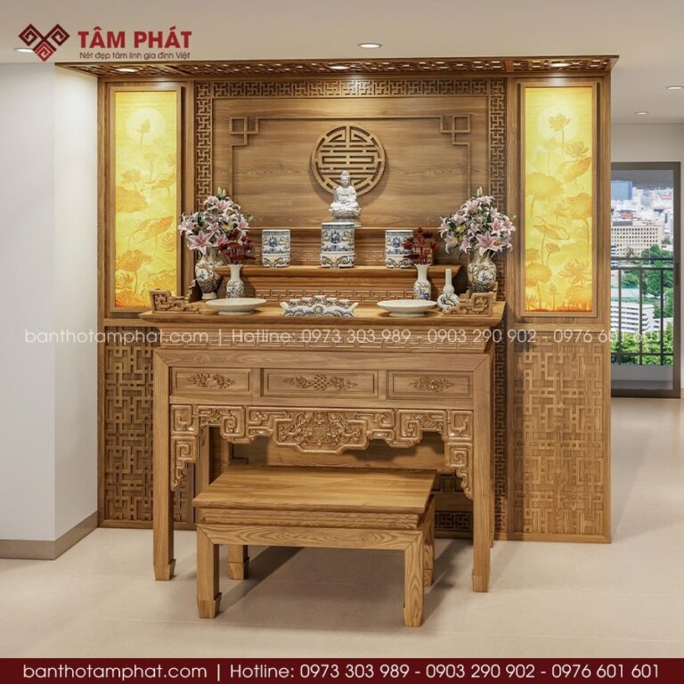 Bàn Thờ Đứng Truyền Thống Chất Liệu Gỗ Đẹp Cho Mọi Nhà