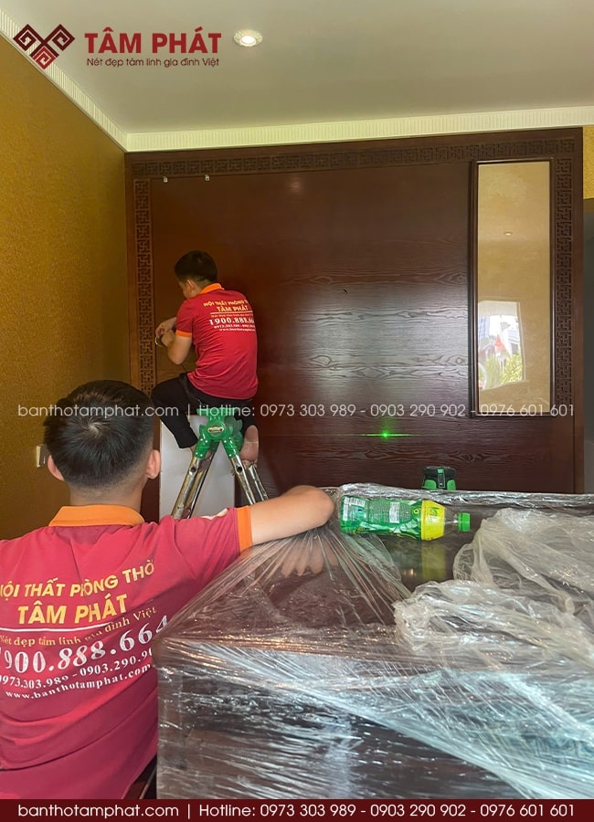 Tâm Phát tỉ mỉ thi công hoàn thiện từng chi tiết.