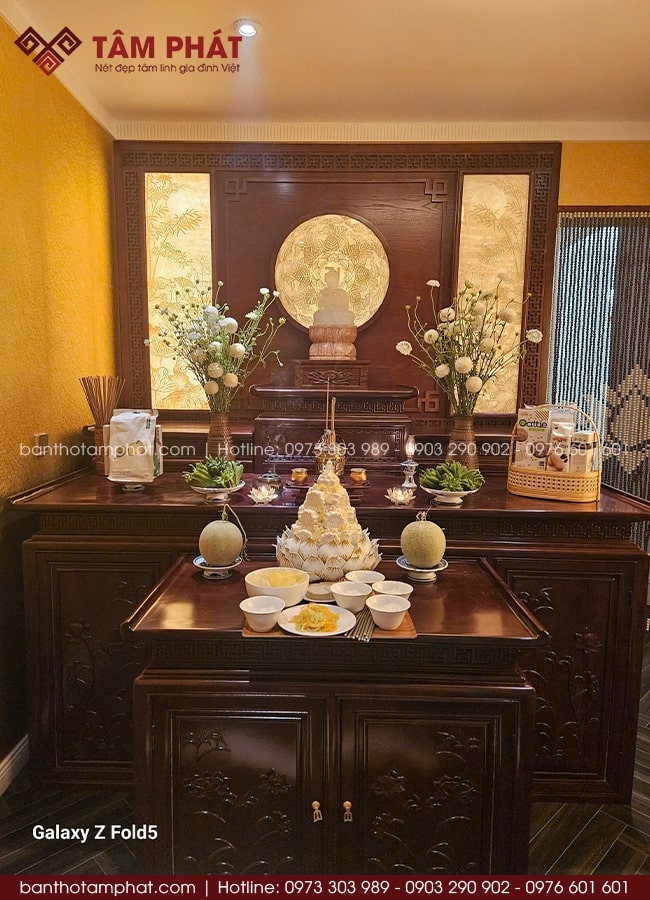 Feedback của gia chủ khi bày biện chỉn chu để thờ tự.