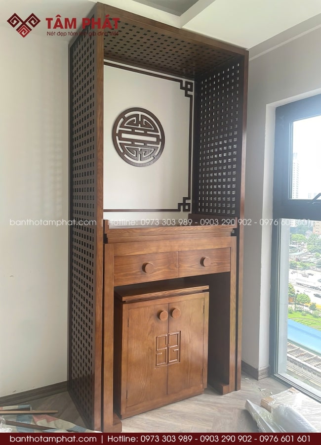 Mẫu Bàn Thờ Phật Bằng Gỗ Mới Nhất 2025 Tại Tâm Phát