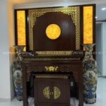 Bộ bàn thờ sen kín có tai bo gọn.