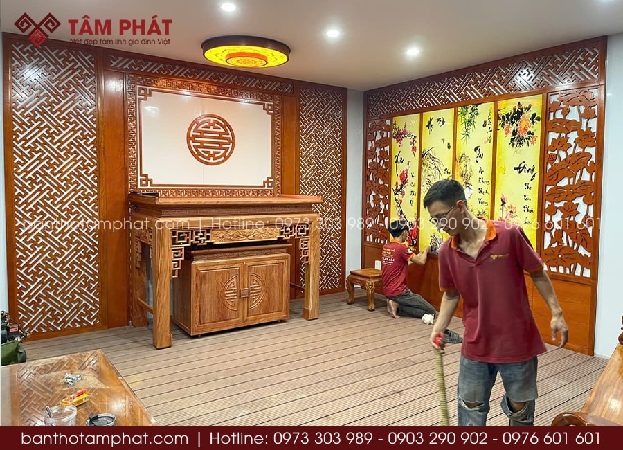 Đội ngũ thợ lành nghề, thi công nhanh chóng, đúng tiến độ.