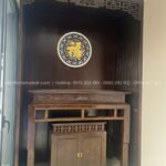 Ốp vách MDF đồng bộ màu sắc hài hòa, sang trọng.