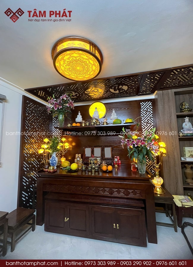 Phòng thờ BT-1675 được gia chủ nhận xét tốt và đánh giá cao về chất lượng.