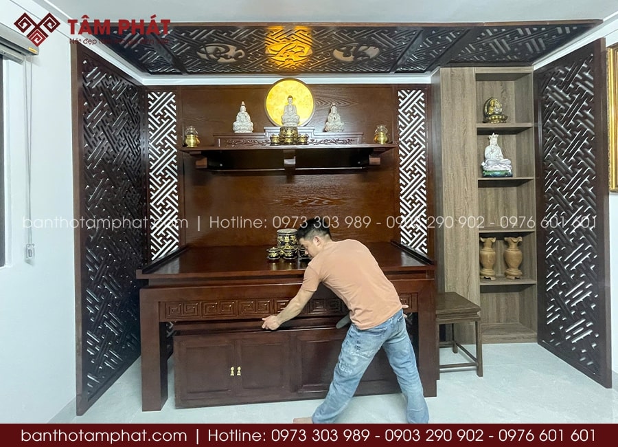 Từ 3D đến thực tế phòng thờ BT-1675.