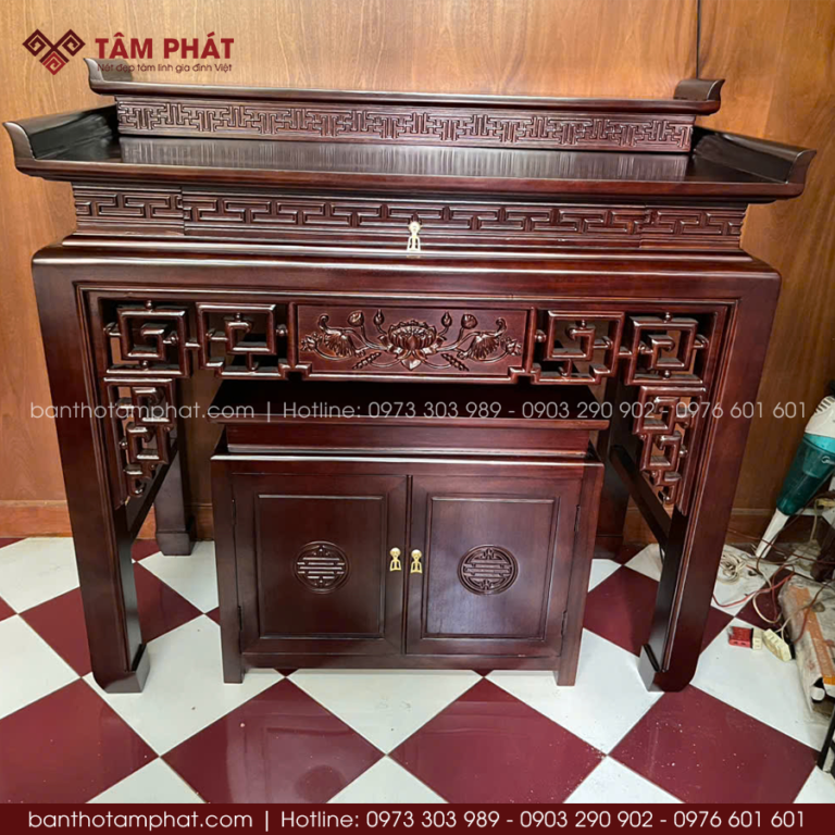 Bàn Thờ Chung Cư Mẫu Bàn Thờ Phật Gỗ Tự Nhiên
