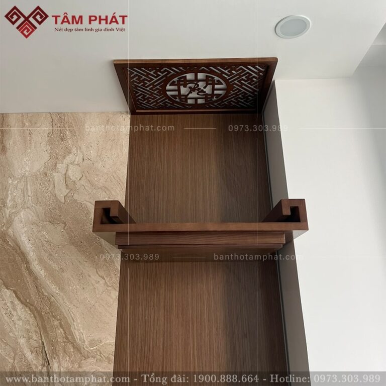 Bàn thờ không chân treo tường đơn giản mẫu TT2215