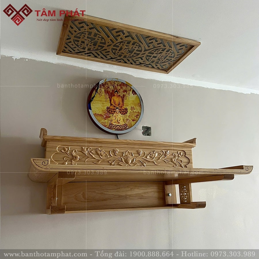 Bàn Thờ Phật Đẹp Treo Tường Giá Thành Rẻ