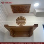 Combo bàn thờ + ốp tròn + ám khói phù hợp với mọi không gian nhà cửa.