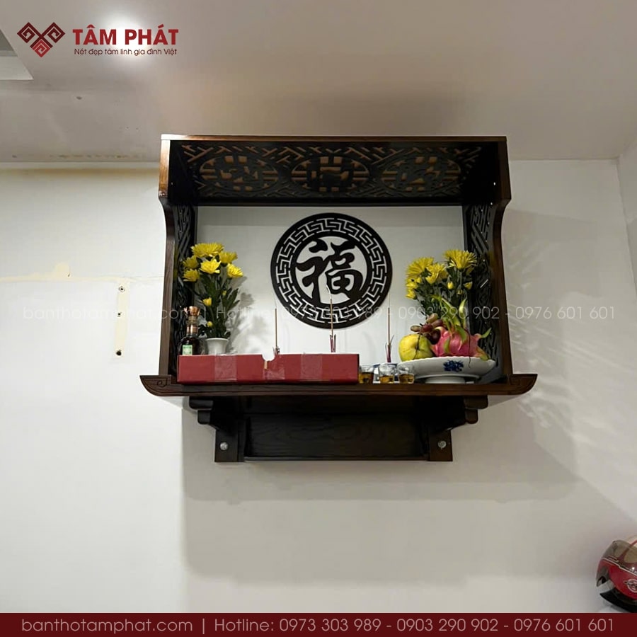 Kích Thước Bàn Thờ Phật Treo Tường Sử Dụng Cho Căn Hộ, Chung Cư