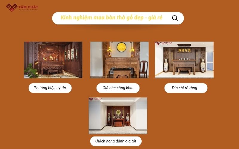 Các Mẫu Bàn Thờ Phật Hiện Đại Phổ Biến