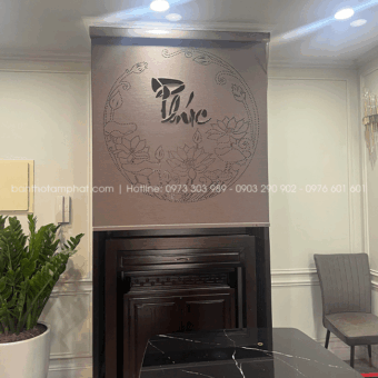 Rèm che bàn thờ chữ Phúc