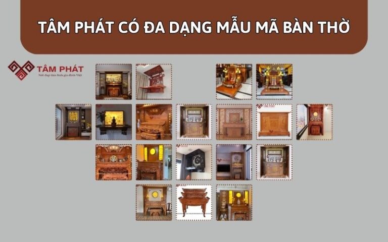 Bàn Thờ Phật Hiện Đại Đa Dạng Mẫu Cho Không Gian Thờ